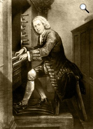 Johann Sebastian Bach a zongoránál (Fotó: Wikipédia)