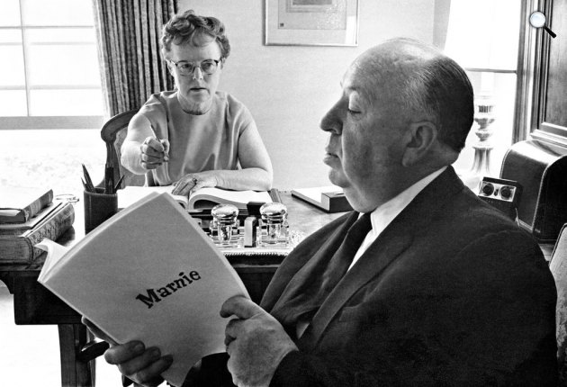Alfred Hitchcock  és felesége, Alma Reville (Fotó: Listal.com)