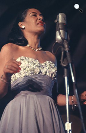 Billie Holiday 1940 körül (Fotó: Listal.com)