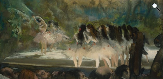 Edgar Degas: Balett a Párizsi Operában, 1877 (Fotó: Wikiart)