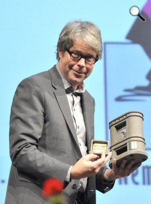 Jonathan Franzen író a 22. Budapesti Nemzetközi Könyvfesztiválon (MTI Fotó: Kovács Tamás)