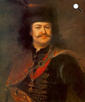 Mányoki Ádám: II. Rákóczi Ferenc, 1712 (Fotó: MEK/OSZK)
