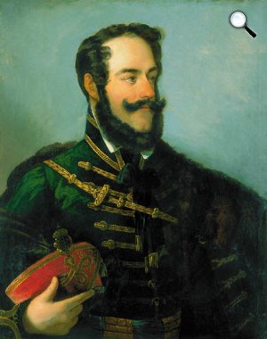 Báró Wesselényi Miklós, az árvízi hajós portréja (Fotó: OSZK)