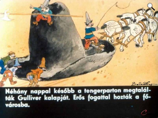Zórád Ernő - Jonathan Swift: Gulliver Lilliputban  23. (Fotó: zoraderno.hu)