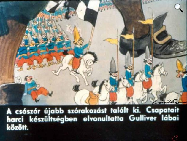 Zórád Ernő - Jonathan Swift: Gulliver Lilliputban 24. (Fotó: zoraderno.hu)