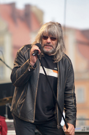 Földes László Hobo zenekara, a Hobo és Bandája Wroclawban, 2013 (Fotó: hobo.hu)