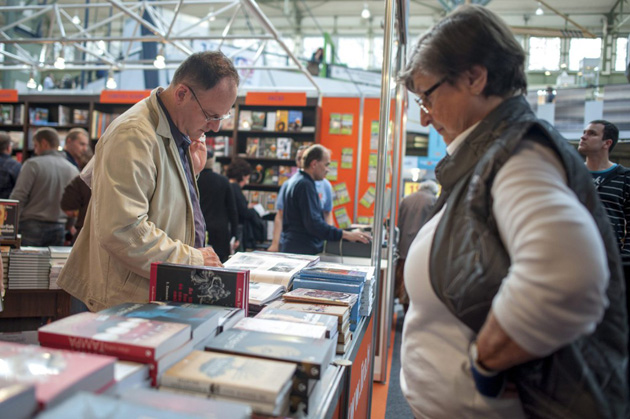 XXI. Budapesti Nemzetközi Könyvfesztivál megnyitóján a budapesti Millenárison 2014. április 24-én. (MTI Fotó: Mohai Balázs)
