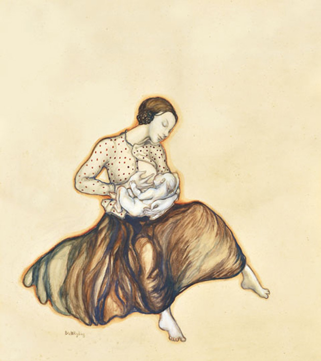 Batthyány Gyula: Anyaság (Fotó: viragjuditgaleria.hu)