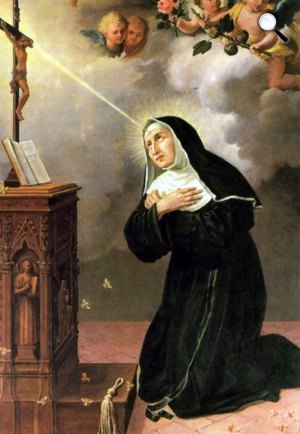Casciai Szent Rita megbélyegzése (Fotó: Wikiart)