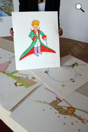 Antoine de Saint-Exupéry: A kis herceg litográfiái (Fotó: Móra Ferenc Múzeum)
