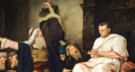 Munkácsy Mihály Krisztus-trilógiája (Golgota, az Ecce Homo és a Krisztus Pilátus előtt) Debrecenben a Déri Múzeumban (MTI Fotó: Czeglédi Zsolt)