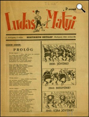 Ludas Matyi szatirikus vicclap, 1945