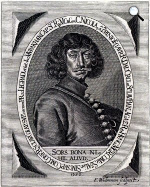 Elias Wiedemann: Zrínyi Miklós költő, hadvezér arcképe 1652-ből (Fotó: OSZK)