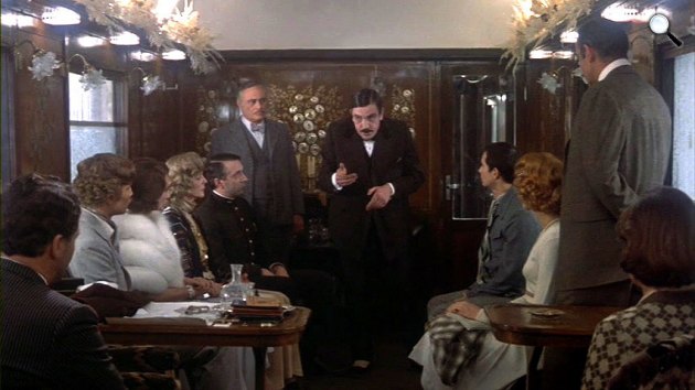 Gyilkosság az Orient expresszen, Albert Finney, Sean Connery, Lauren Bacall, Rachel Roberts, Wendy Hiller, 1974 (Fotó: Listal)