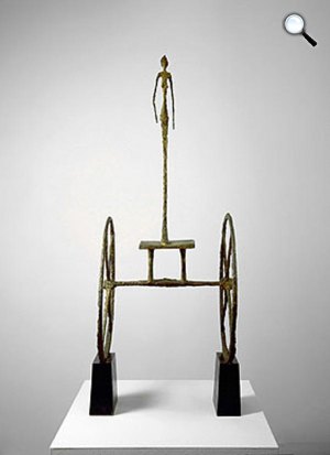 Alberto Giacometti: Szekér (Chariot) (Fotó: Wikiart)