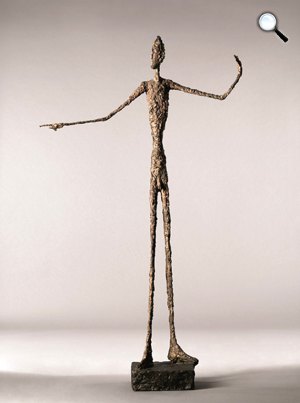 Alberto Giacometti A mutató ember (L’Homme au doigt) (Fotó: Wikiart)