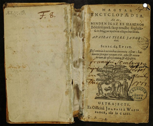 Apáczai Csere János: Magyar Encyclopaedia (Fotó: MEK/OSZK)