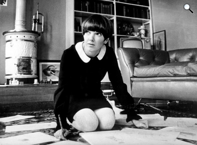 Mary Quant a miniszoknya tervezője,1964 (Fotó: Listal.com)