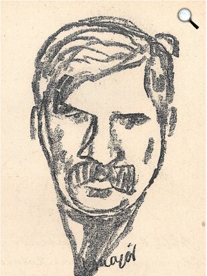 Major Henrik: Móricz Zsigmond portréja (Fotó: OSZK)