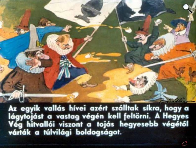 Zórád Ernő - Jonathan Swift: Gulliver Lilliputban 34. (Fotó: zoraderno.hu)