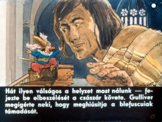 Zórád Ernő - Jonathan Swift: Gulliver Lilliputban 6. (Fotó: zoraderno.hu)