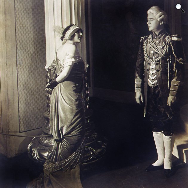 Molnár Ferenc: A farkas, Gombaszögi Frida és Csortos Gyula, Magyar Színház, 1912. november 8. (Fotó: OSZK)