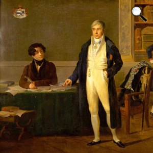 Hervé de Tocqueville és fia, Alexis de Tocqueville (Fotó: Wikiart)