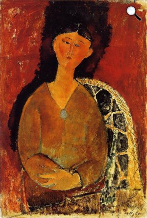 Amedeo Modigliani: Beatrice Hastings ül, 1915 (Fotó: Wikiart)