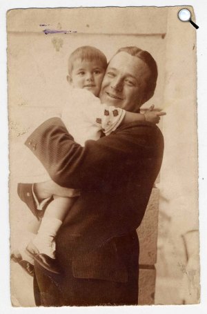 Csortos Gyula kislányával, Csortos Mária Évával (Fotó: eclap.hu)