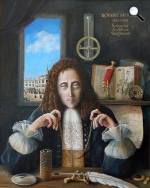 Rita Greer: Robert Hooke angol természettudós (Fotó: Wikiart)