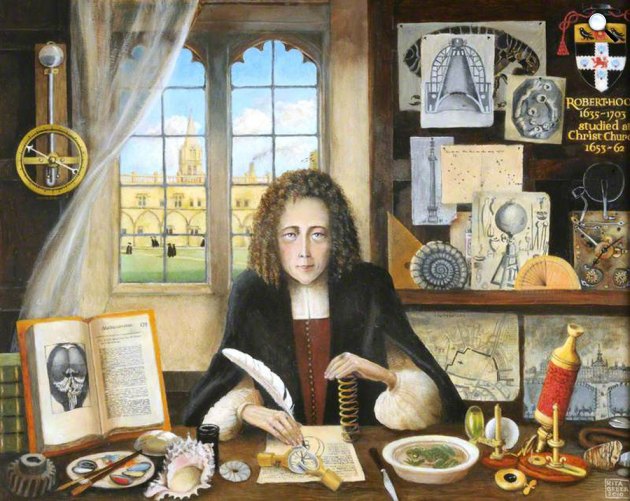 Rita Greer: Robert Hooke angol természettudós (Fotó: Christ Church, University of Oxford)
