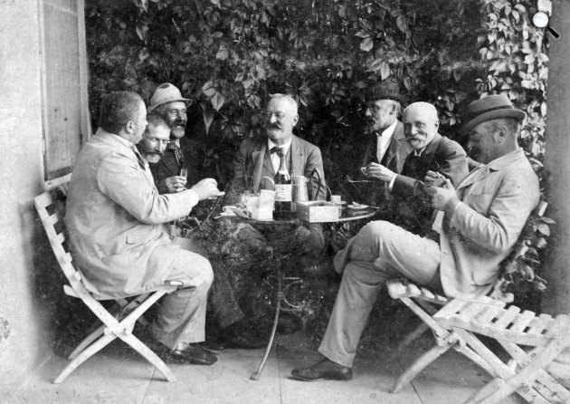 Szinyei Merse Pál és barátai, 1900 (Fotó: Torjay Valter/Fortepan)