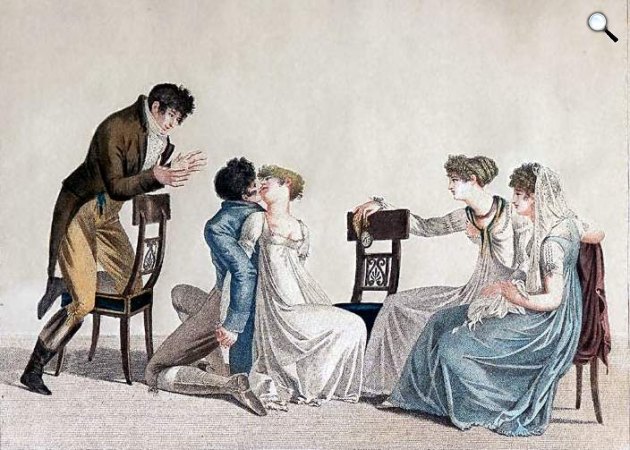 Vakjáték - játék a XIX. században, a viktoriánus korban (Fotó: Wikipédia)