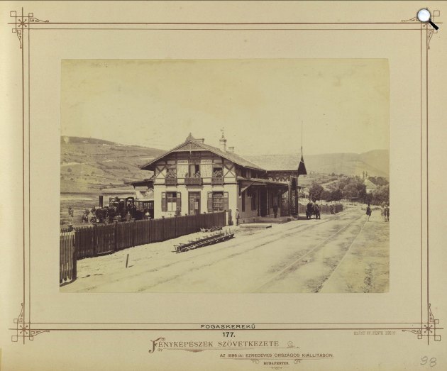 Fogaskerekű vasút városmajori végállomása, 1880-1890 (Fotó: Fortepan / Budapest Főváros Levéltára. Levéltári jelzet: HU.BFL.XV.19.d.1.05.191)