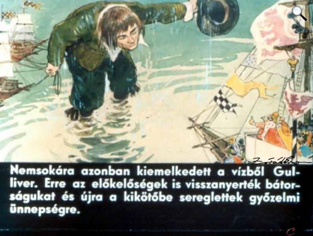 Zórád Ernő - Jonathan Swift: Gulliver Lilliputban 41. (Fotó: zoraderno.hu)