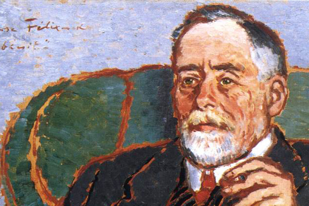 Rippl Rónai József: Szinyei-Merse Pál festő, 1911, részlet (Fotó: MNG)