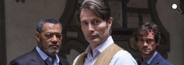 Hanibal sorozat, Laurence Fishburne, Mads Mikkelsen, Hugh Dancy (Fotó: AXN)