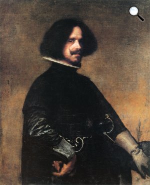 Diego Velázquez: Önarckép, 1645 (Fotó: Uffizi képtár-Wikiart)