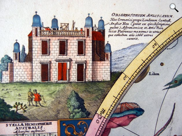 A greenwichi királyi csillagvizsgáló, 1730 (Fotó: Wikipédia)