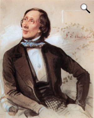 Carl Hartmann: Hans Christian Andersen meseíró, 1840 (Fotó: Wikipédia)
