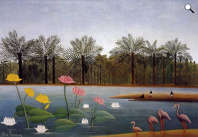 Henri Rousseau: Flamingó, 1907 (Fotó: Wikiart)