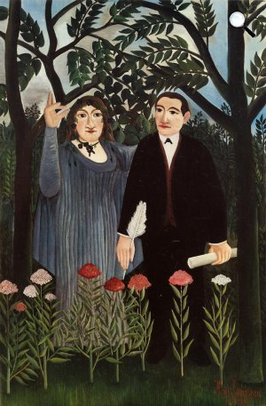 Henri Rousseau: Költő és múzsája - Guillaume Apollinaire és Marie Laurencin, 1909 (Fotó: Art Museum of Bázel)