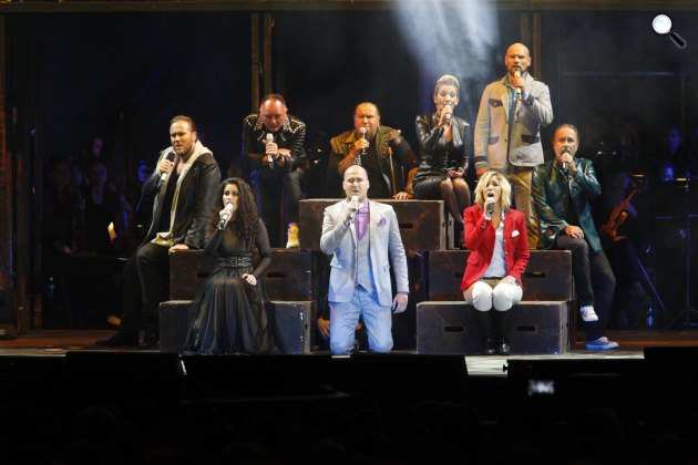 Az István, a király című rockopera bemutatója a városligeti Királydombon (MTI Fotó: Szigetváry Zsolt)