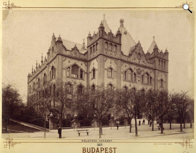 Stefánia út 14., Magyar Állami Földtani Intézet, 1899 után (Fotó: Fortepan / Budapest Főváros Levéltára. Levéltári jelzet: HU.BFL.XV.19.d.1.08.118)