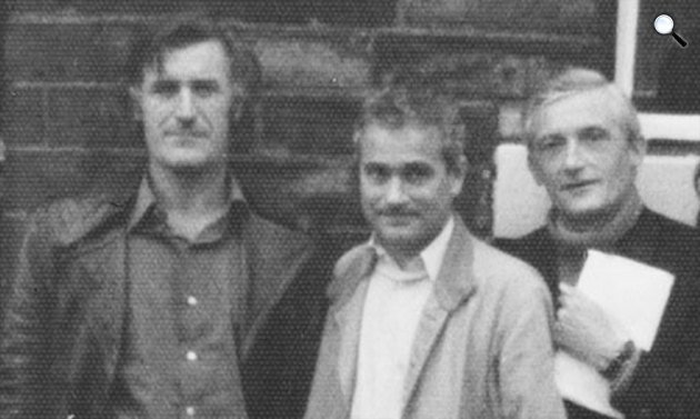 Ted Hughes, Csokits János és Pilinszky János (Fotó: theguardian.com)