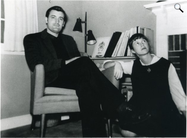 Ted Hughes és Sylvia Plath (Fotó: Listal)