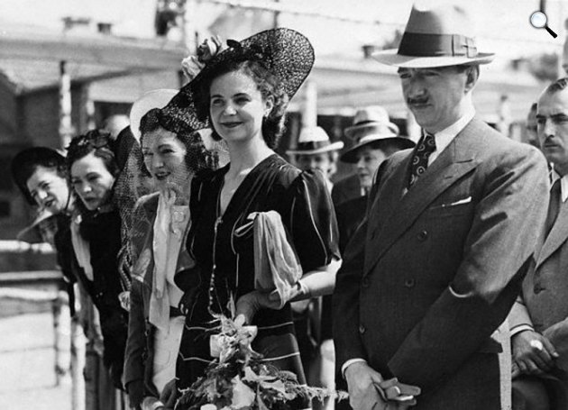 Apponyi Géraldine és I. Zogu albán király, Svédország, 1939. július 20. (Fotó: Wikipédia)