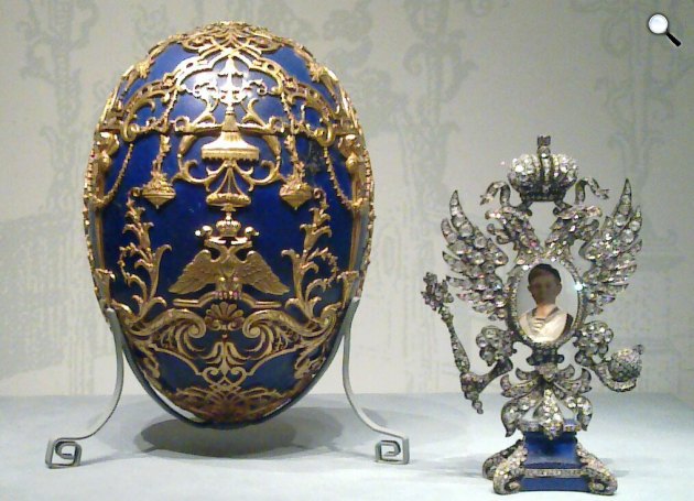 Fabergé-tojás, Alekszej cárevics meglepetésére, 1912 (Fotó: Wikipédia)