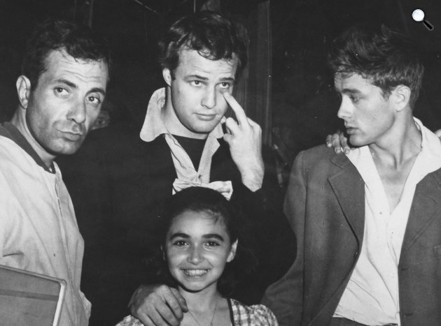 Elia Kazan, Marlon Brando, James Dean (Fotó: Listal.com)