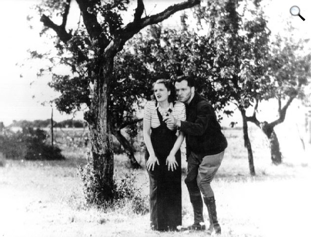 A hölgy egy kissé bogaras, Tolnay Klári és Ráday Imre, 1938 (Fotó: filmkultura.hu)